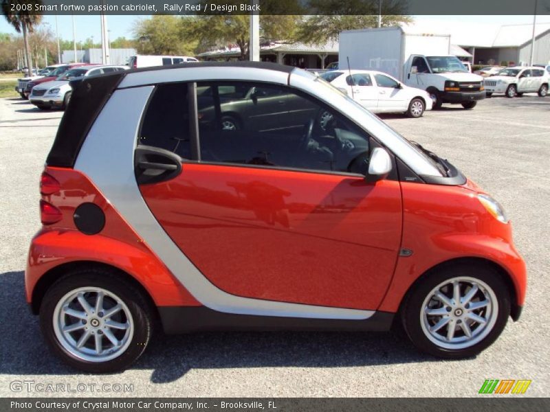 Rally Red / Design Black 2008 Smart fortwo passion cabriolet