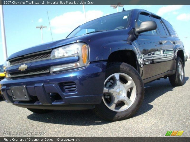 Imperial Blue Metallic / Light Gray 2007 Chevrolet TrailBlazer LS