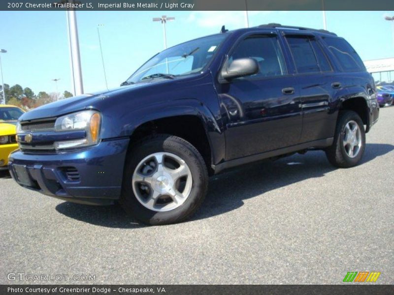 Imperial Blue Metallic / Light Gray 2007 Chevrolet TrailBlazer LS