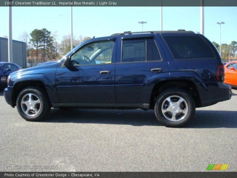 Imperial Blue Metallic / Light Gray 2007 Chevrolet TrailBlazer LS