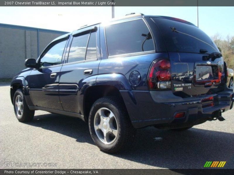 Imperial Blue Metallic / Light Gray 2007 Chevrolet TrailBlazer LS