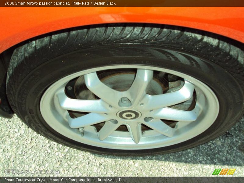 Rally Red / Design Black 2008 Smart fortwo passion cabriolet