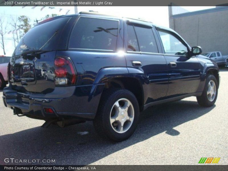 Imperial Blue Metallic / Light Gray 2007 Chevrolet TrailBlazer LS