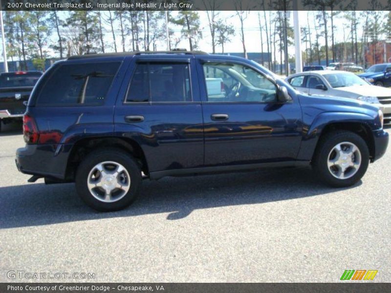 Imperial Blue Metallic / Light Gray 2007 Chevrolet TrailBlazer LS