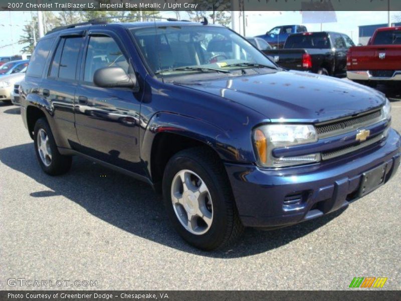 Imperial Blue Metallic / Light Gray 2007 Chevrolet TrailBlazer LS