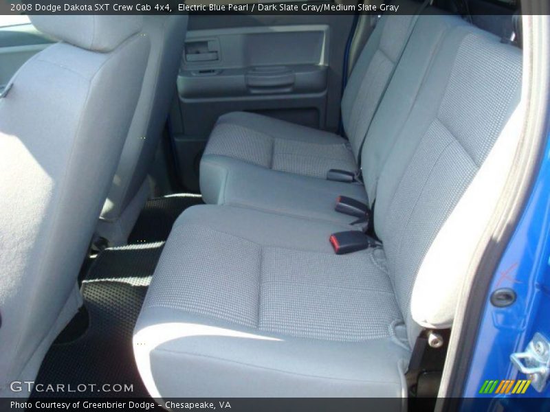 Electric Blue Pearl / Dark Slate Gray/Medium Slate Gray 2008 Dodge Dakota SXT Crew Cab 4x4