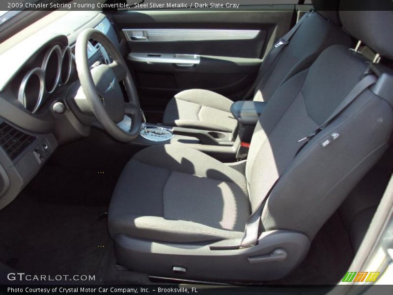 Steel Silver Metallic / Dark Slate Gray 2009 Chrysler Sebring Touring Convertible