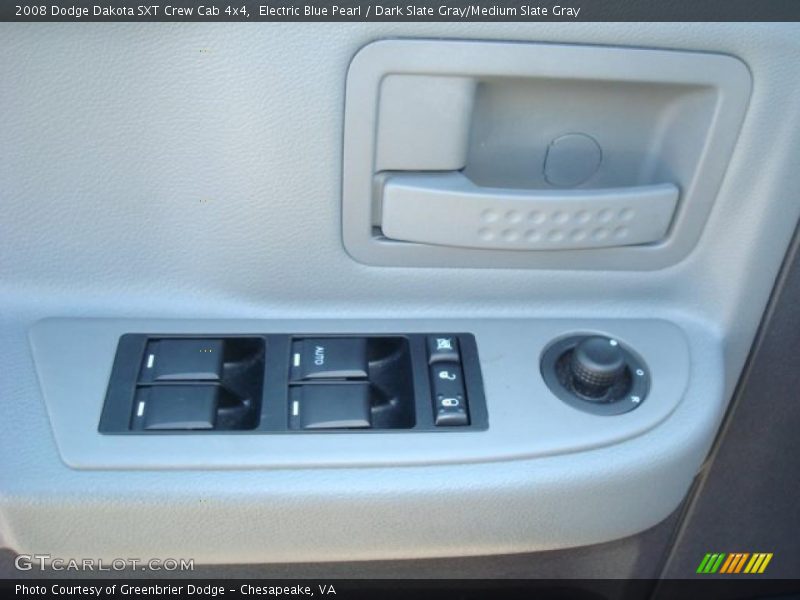 Electric Blue Pearl / Dark Slate Gray/Medium Slate Gray 2008 Dodge Dakota SXT Crew Cab 4x4