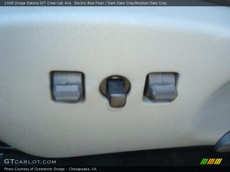 Electric Blue Pearl / Dark Slate Gray/Medium Slate Gray 2008 Dodge Dakota SXT Crew Cab 4x4