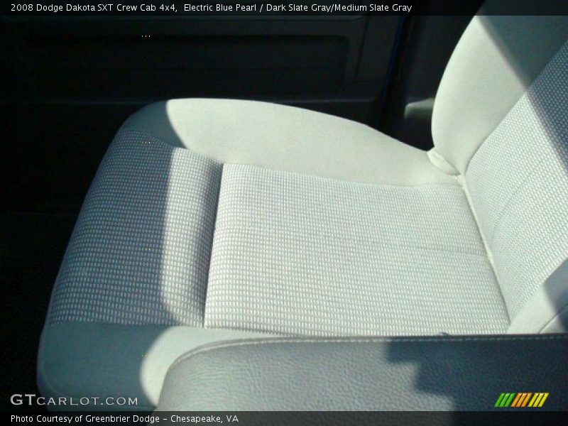 Electric Blue Pearl / Dark Slate Gray/Medium Slate Gray 2008 Dodge Dakota SXT Crew Cab 4x4