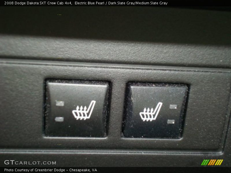 Electric Blue Pearl / Dark Slate Gray/Medium Slate Gray 2008 Dodge Dakota SXT Crew Cab 4x4