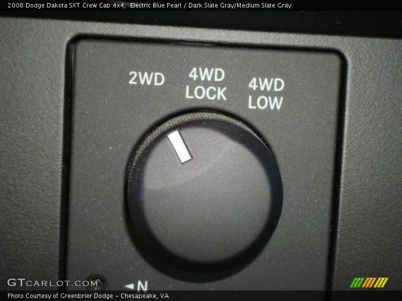 Electric Blue Pearl / Dark Slate Gray/Medium Slate Gray 2008 Dodge Dakota SXT Crew Cab 4x4