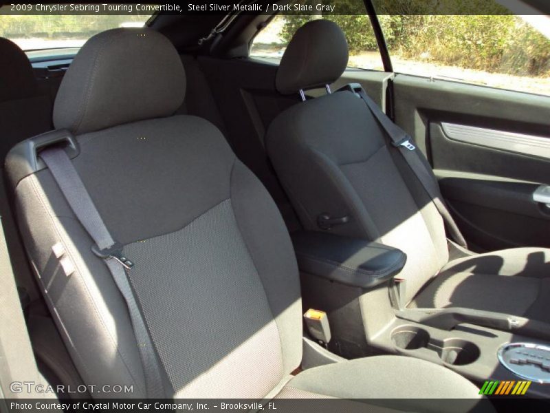 Steel Silver Metallic / Dark Slate Gray 2009 Chrysler Sebring Touring Convertible