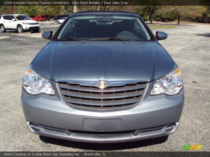 Steel Silver Metallic / Dark Slate Gray 2009 Chrysler Sebring Touring Convertible