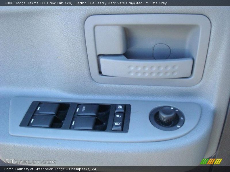 Electric Blue Pearl / Dark Slate Gray/Medium Slate Gray 2008 Dodge Dakota SXT Crew Cab 4x4