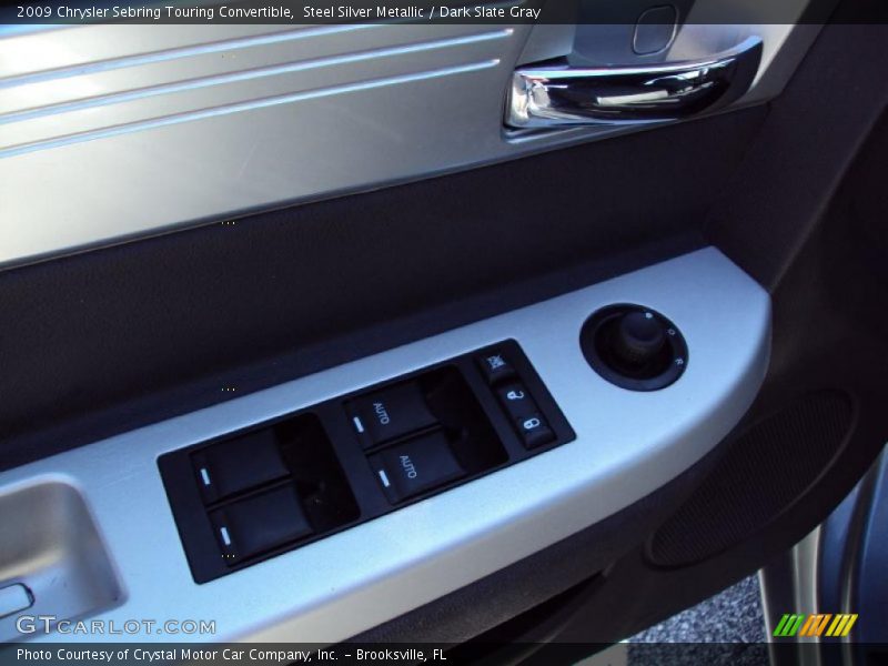 Steel Silver Metallic / Dark Slate Gray 2009 Chrysler Sebring Touring Convertible