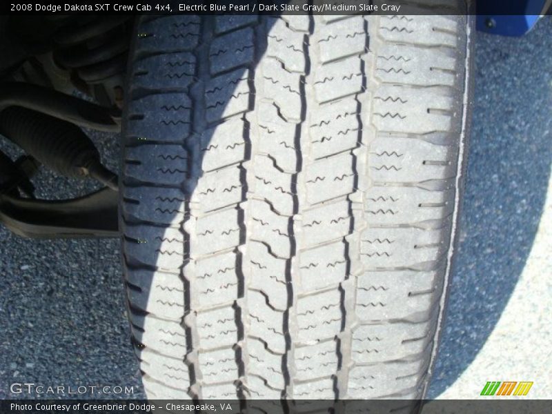 Electric Blue Pearl / Dark Slate Gray/Medium Slate Gray 2008 Dodge Dakota SXT Crew Cab 4x4