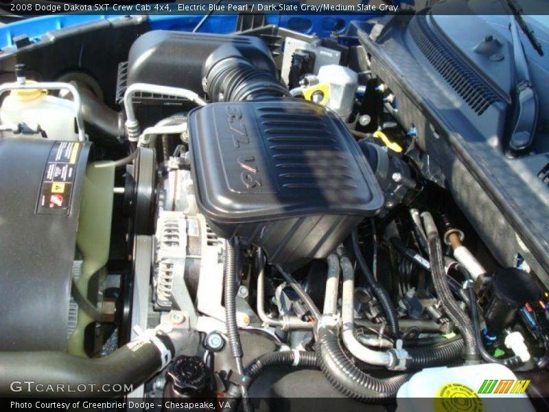 Electric Blue Pearl / Dark Slate Gray/Medium Slate Gray 2008 Dodge Dakota SXT Crew Cab 4x4