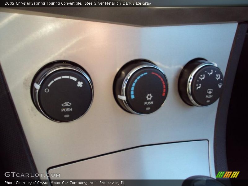 Steel Silver Metallic / Dark Slate Gray 2009 Chrysler Sebring Touring Convertible
