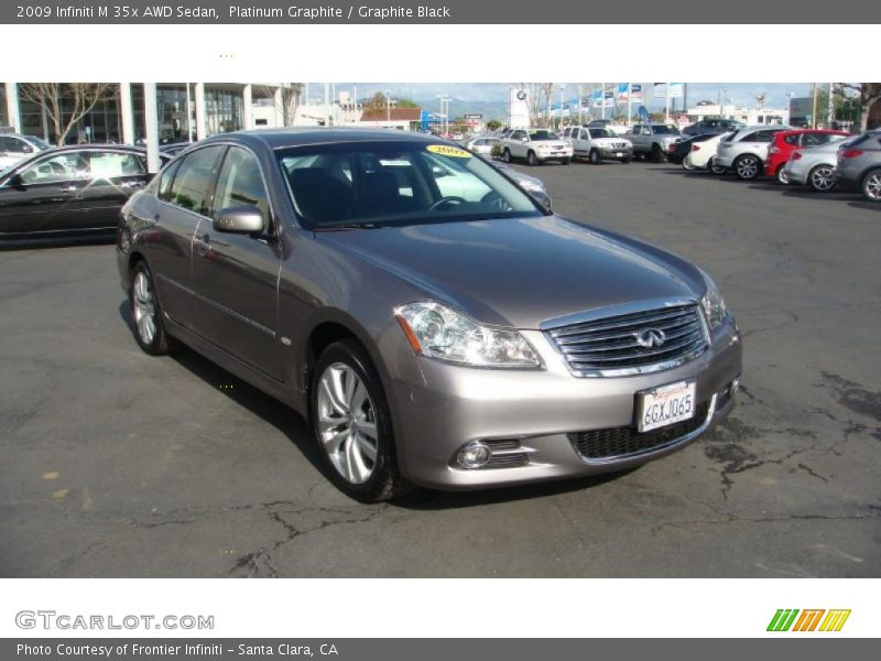 Platinum Graphite / Graphite Black 2009 Infiniti M 35x AWD Sedan