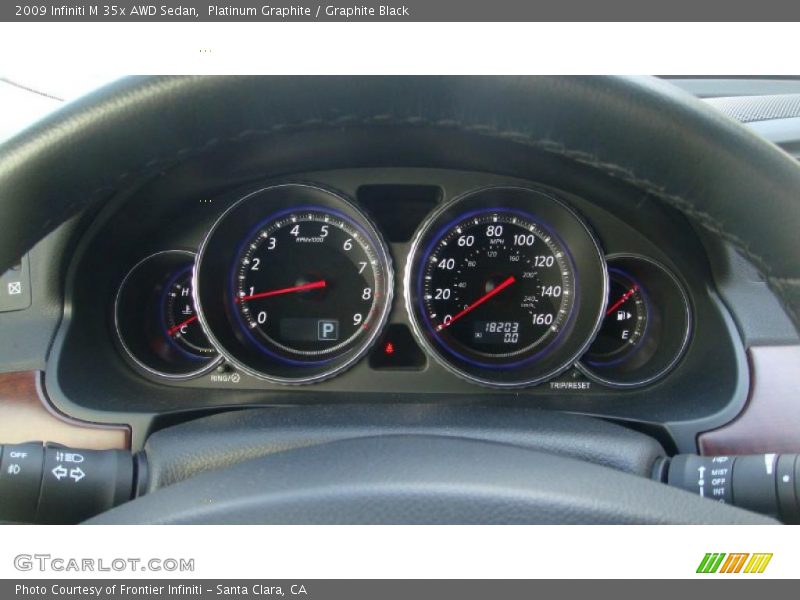 Platinum Graphite / Graphite Black 2009 Infiniti M 35x AWD Sedan