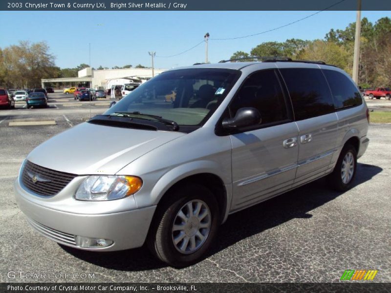 Bright Silver Metallic / Gray 2003 Chrysler Town & Country LXi