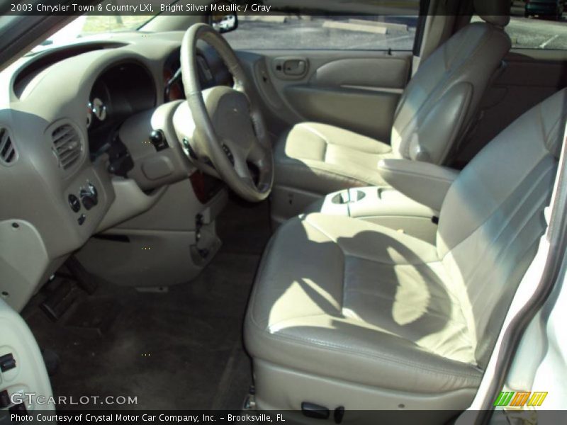 Bright Silver Metallic / Gray 2003 Chrysler Town & Country LXi