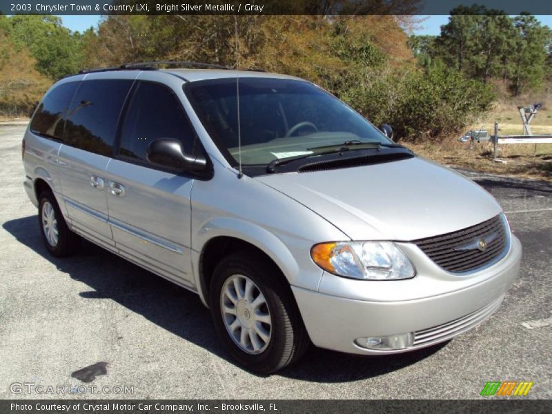 Bright Silver Metallic / Gray 2003 Chrysler Town & Country LXi