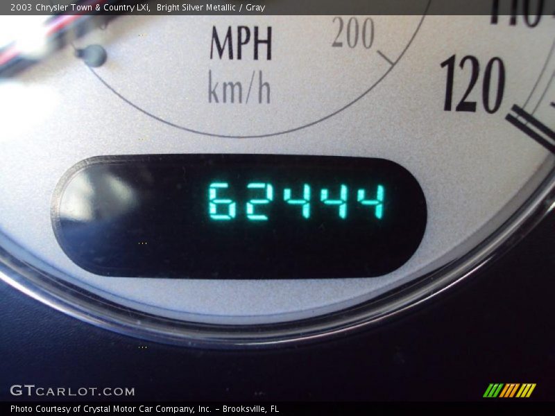 Bright Silver Metallic / Gray 2003 Chrysler Town & Country LXi