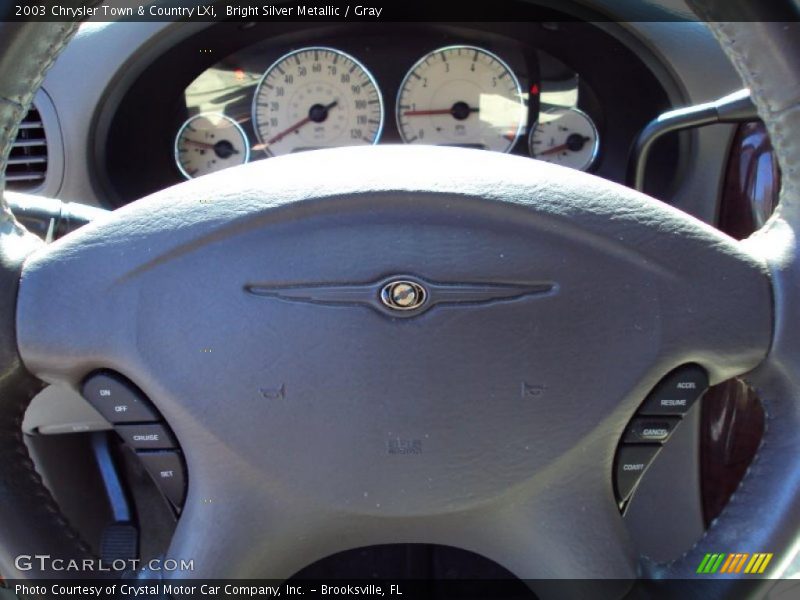 Bright Silver Metallic / Gray 2003 Chrysler Town & Country LXi