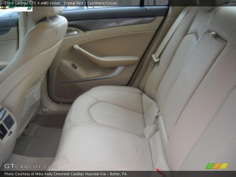 Crystal Red / Cashmere/Cocoa 2009 Cadillac CTS 4 AWD Sedan