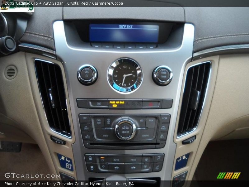 Crystal Red / Cashmere/Cocoa 2009 Cadillac CTS 4 AWD Sedan