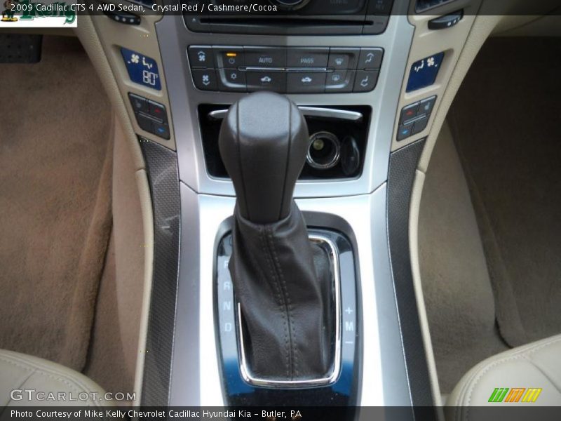 Crystal Red / Cashmere/Cocoa 2009 Cadillac CTS 4 AWD Sedan