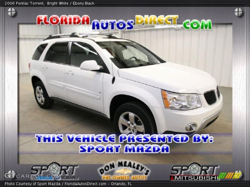 Bright White / Ebony Black 2006 Pontiac Torrent