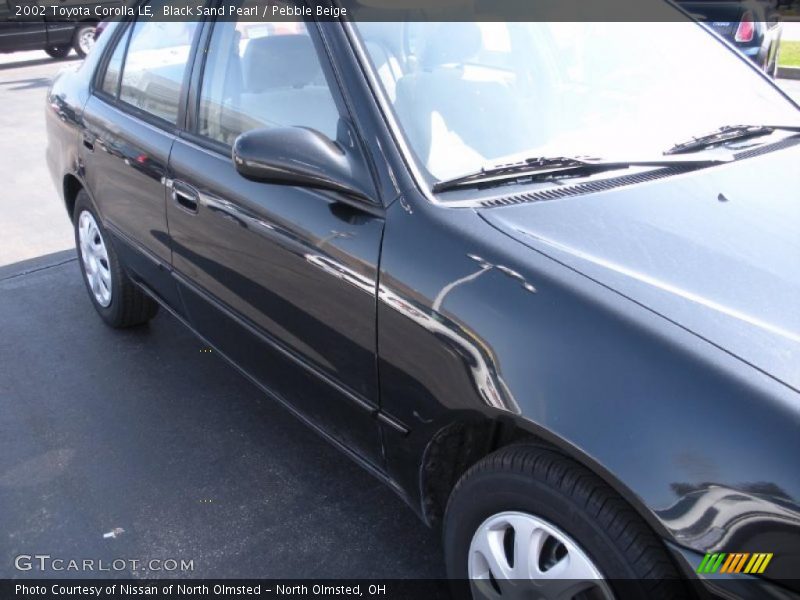 Black Sand Pearl / Pebble Beige 2002 Toyota Corolla LE