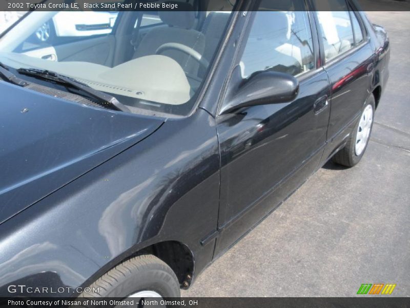 Black Sand Pearl / Pebble Beige 2002 Toyota Corolla LE