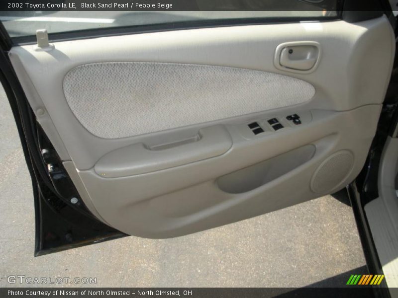 Black Sand Pearl / Pebble Beige 2002 Toyota Corolla LE