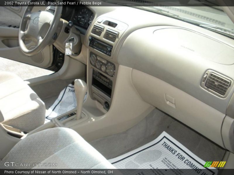 Black Sand Pearl / Pebble Beige 2002 Toyota Corolla LE