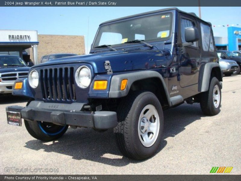 Patriot Blue Pearl / Dark Slate Gray 2004 Jeep Wrangler X 4x4