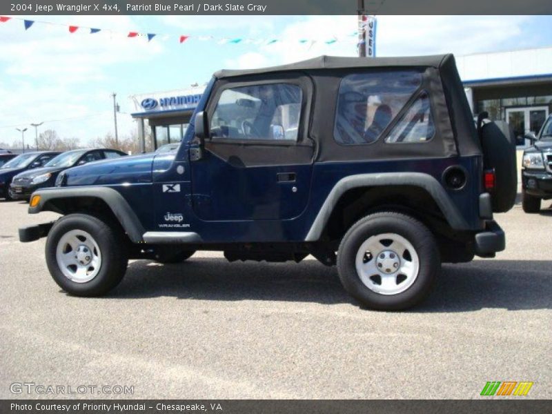 Patriot Blue Pearl / Dark Slate Gray 2004 Jeep Wrangler X 4x4