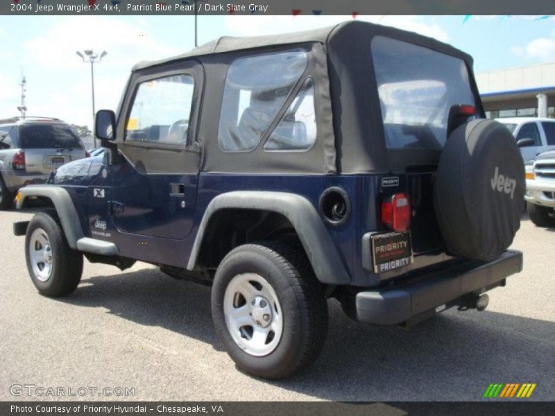Patriot Blue Pearl / Dark Slate Gray 2004 Jeep Wrangler X 4x4