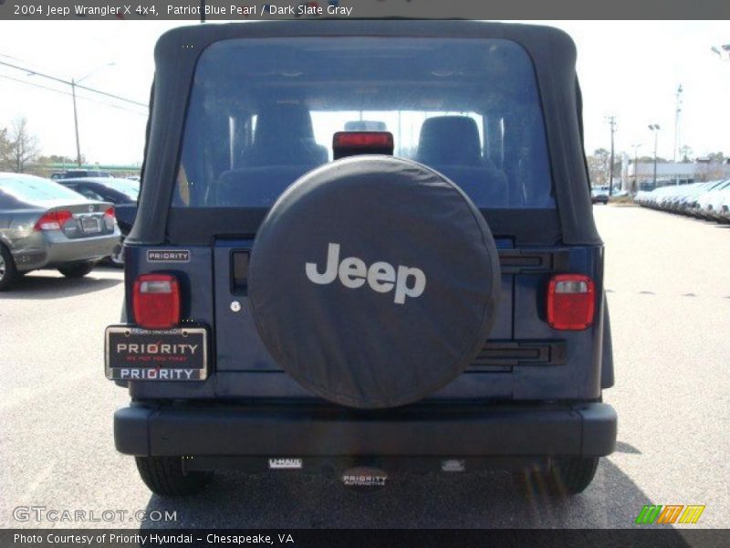 Patriot Blue Pearl / Dark Slate Gray 2004 Jeep Wrangler X 4x4
