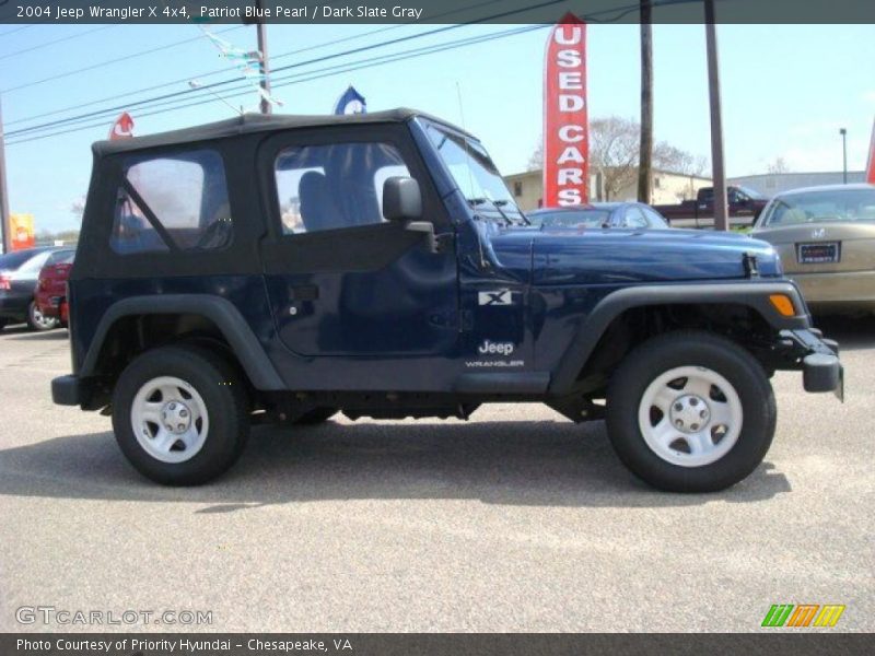 Patriot Blue Pearl / Dark Slate Gray 2004 Jeep Wrangler X 4x4