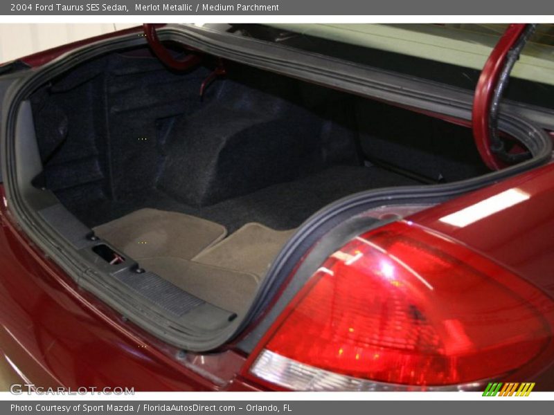Merlot Metallic / Medium Parchment 2004 Ford Taurus SES Sedan