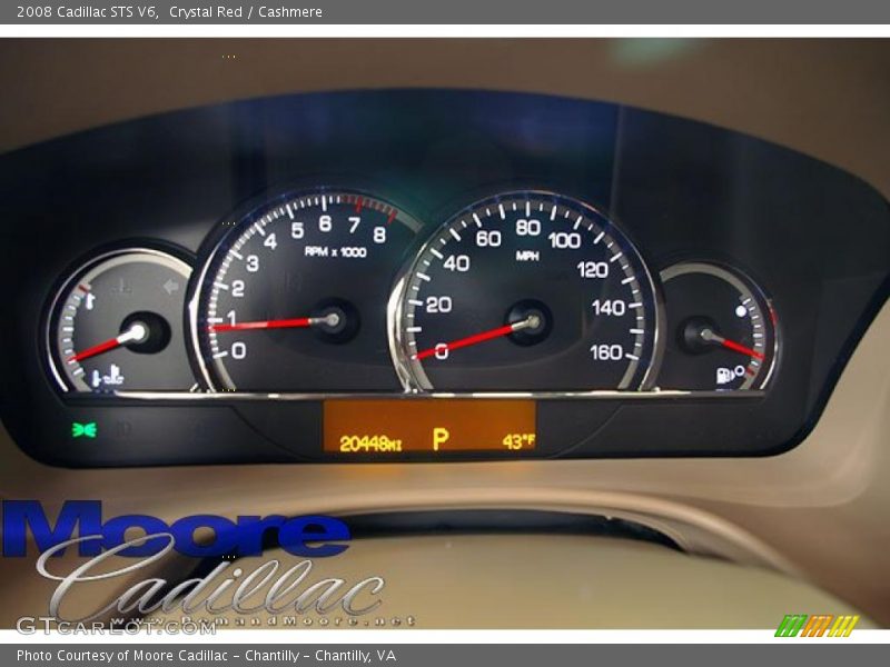 Crystal Red / Cashmere 2008 Cadillac STS V6