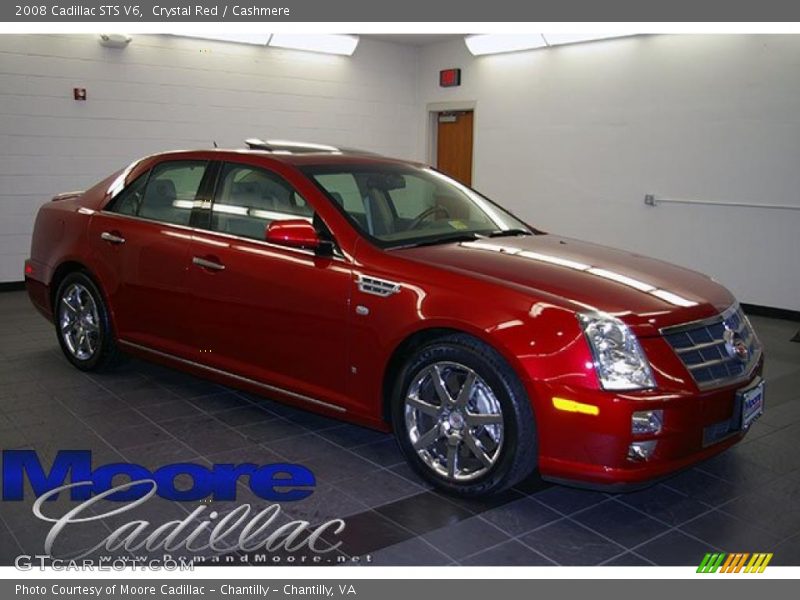 Crystal Red / Cashmere 2008 Cadillac STS V6