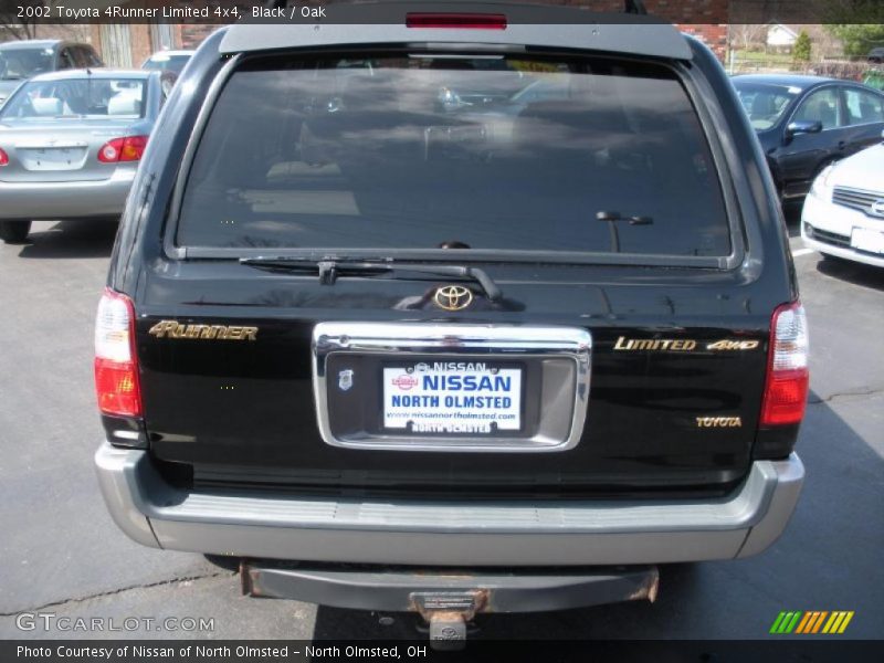 Black / Oak 2002 Toyota 4Runner Limited 4x4