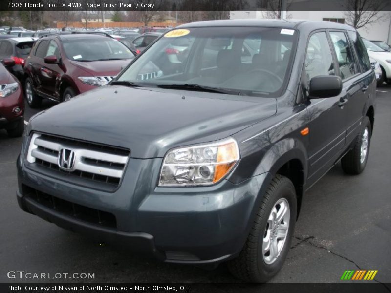 Sage Brush Pearl / Gray 2006 Honda Pilot LX 4WD