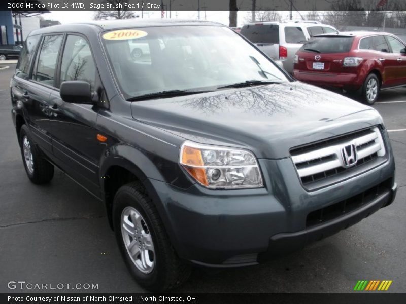 Sage Brush Pearl / Gray 2006 Honda Pilot LX 4WD