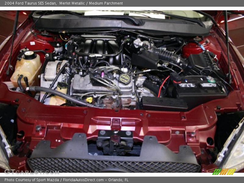 Merlot Metallic / Medium Parchment 2004 Ford Taurus SES Sedan